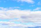 USA, Nevada, Wells, Cumulus Clouds in blue sky Art Print